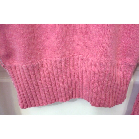 Vtg Y2K American Eagle Outfitters Preppy Pink L Fuzzy Angora Sweater Feminine - Picture 4 of 14